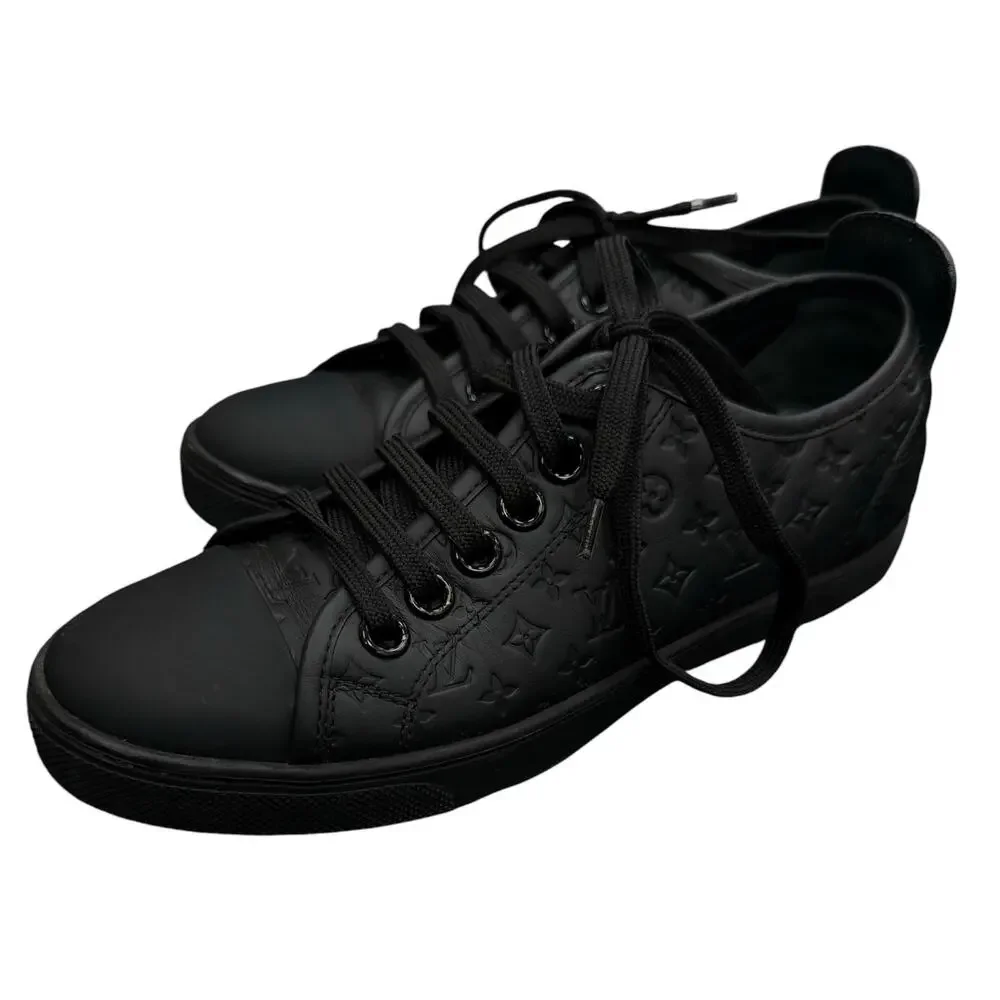 Louis Vuitton Women’s US 5/5.5 Embossed Monogram Leather Low-Top Sneakers